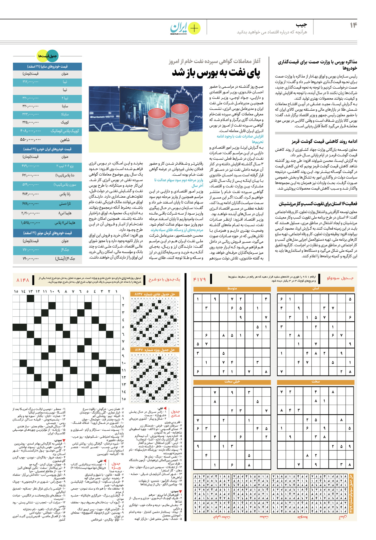روزنامه ایران - ویژه نامه پلاس۸۱۴۸ - ۲۲ اسفند ۱۴۰۱ - صفحه ۱۴