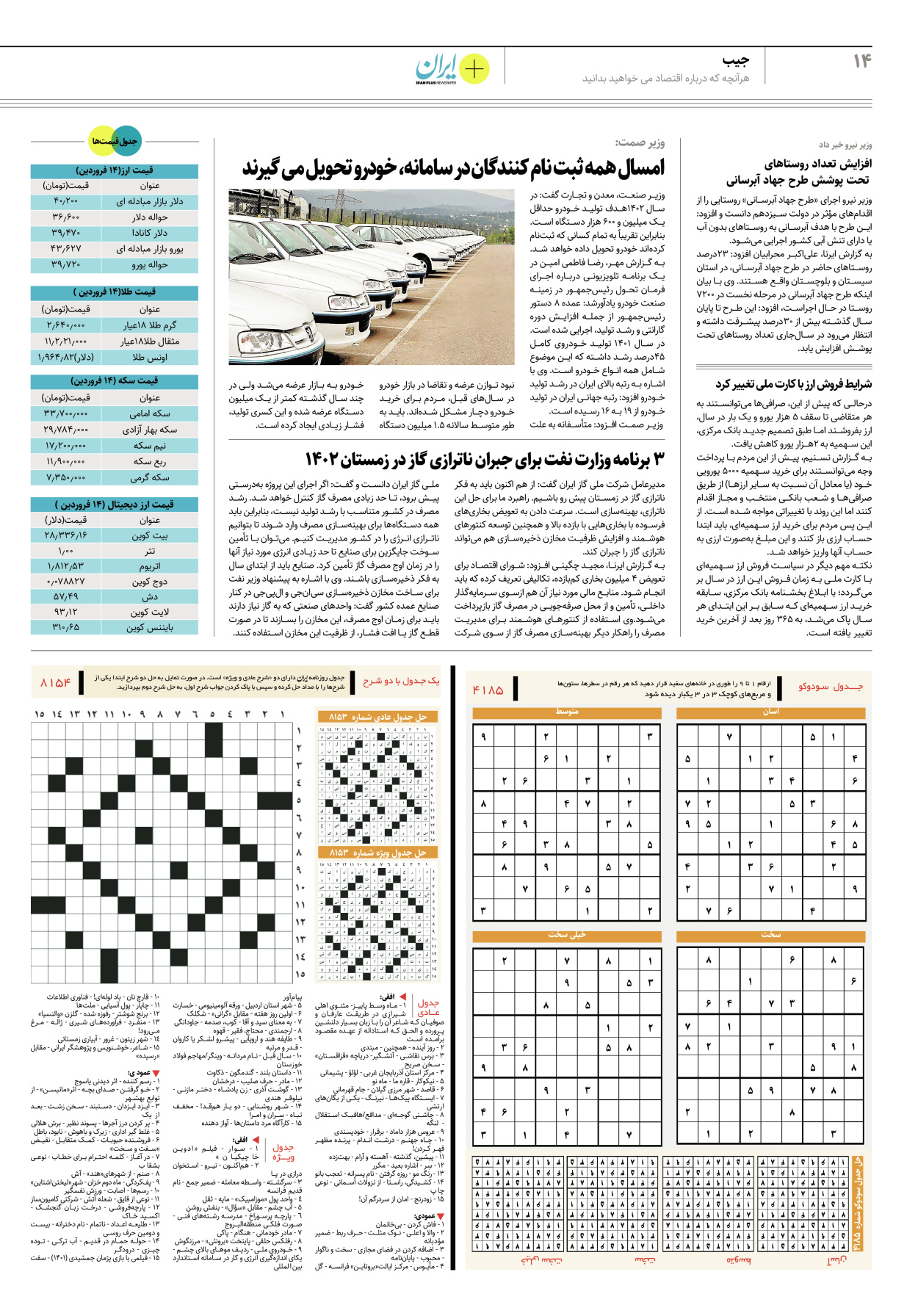 روزنامه ایران - ویژه نامه پلاس۸۱۵۴ - ۱۵ فروردین ۱۴۰۲ - صفحه ۱۴