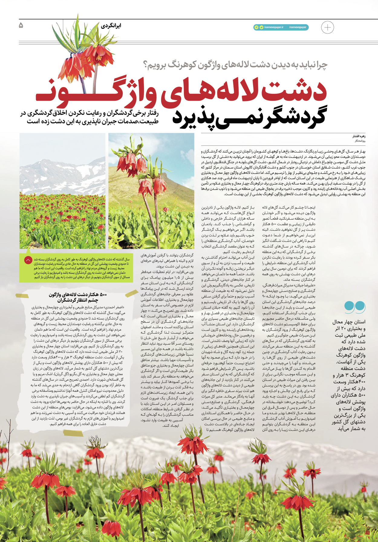 روزنامه ایران - ویژه نامه پلاس۸۱۷۴ - ۱۲ اردیبهشت ۱۴۰۲ - صفحه ۵