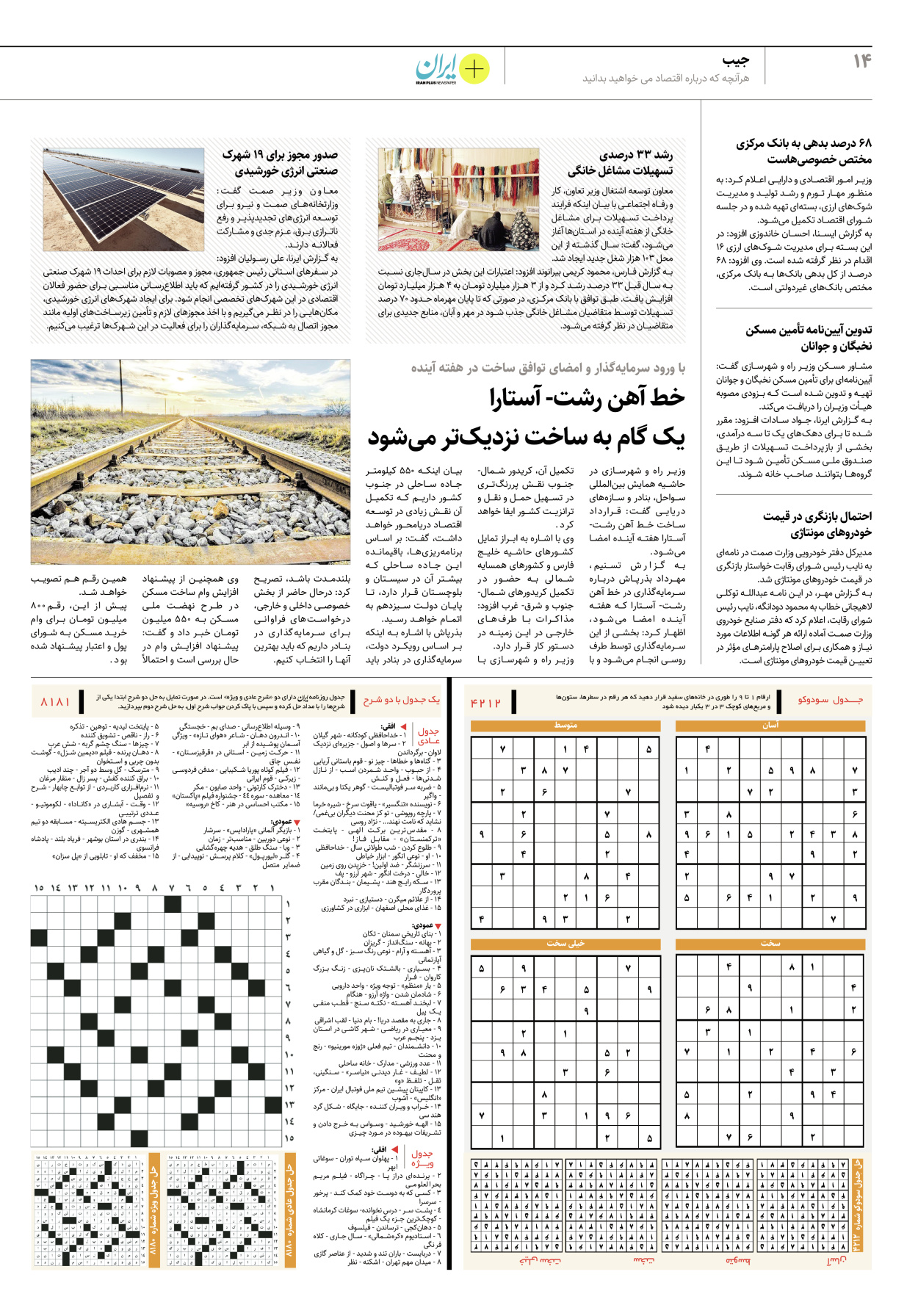 روزنامه ایران - ویژه نامه پلاس۸۱۸۱ - ۲۰ اردیبهشت ۱۴۰۲ - صفحه ۱۴