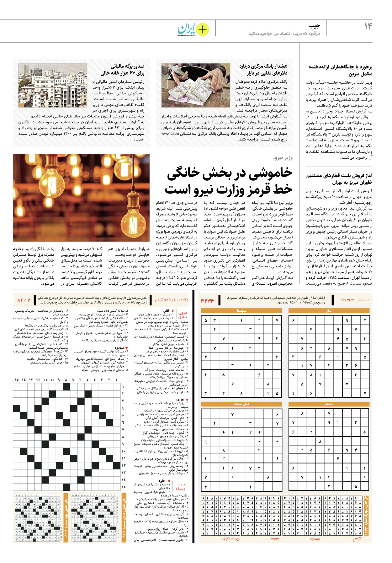 روزنامه ایران - ویژه نامه پلاس۸۲۰۲ - ۱۸ خرداد ۱۴۰۲ - صفحه ۱۴