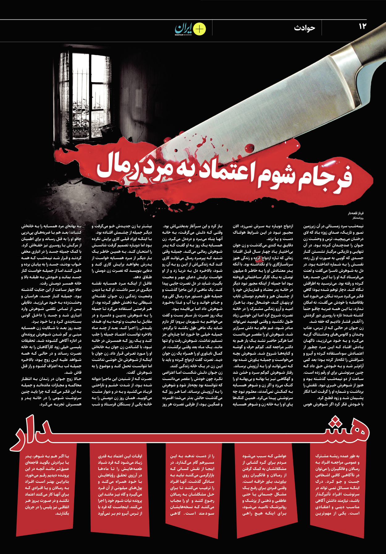 روزنامه ایران - ویژه نامه پلاس۸۲۰۴ - ۲۱ خرداد ۱۴۰۲ - صفحه ۱۲