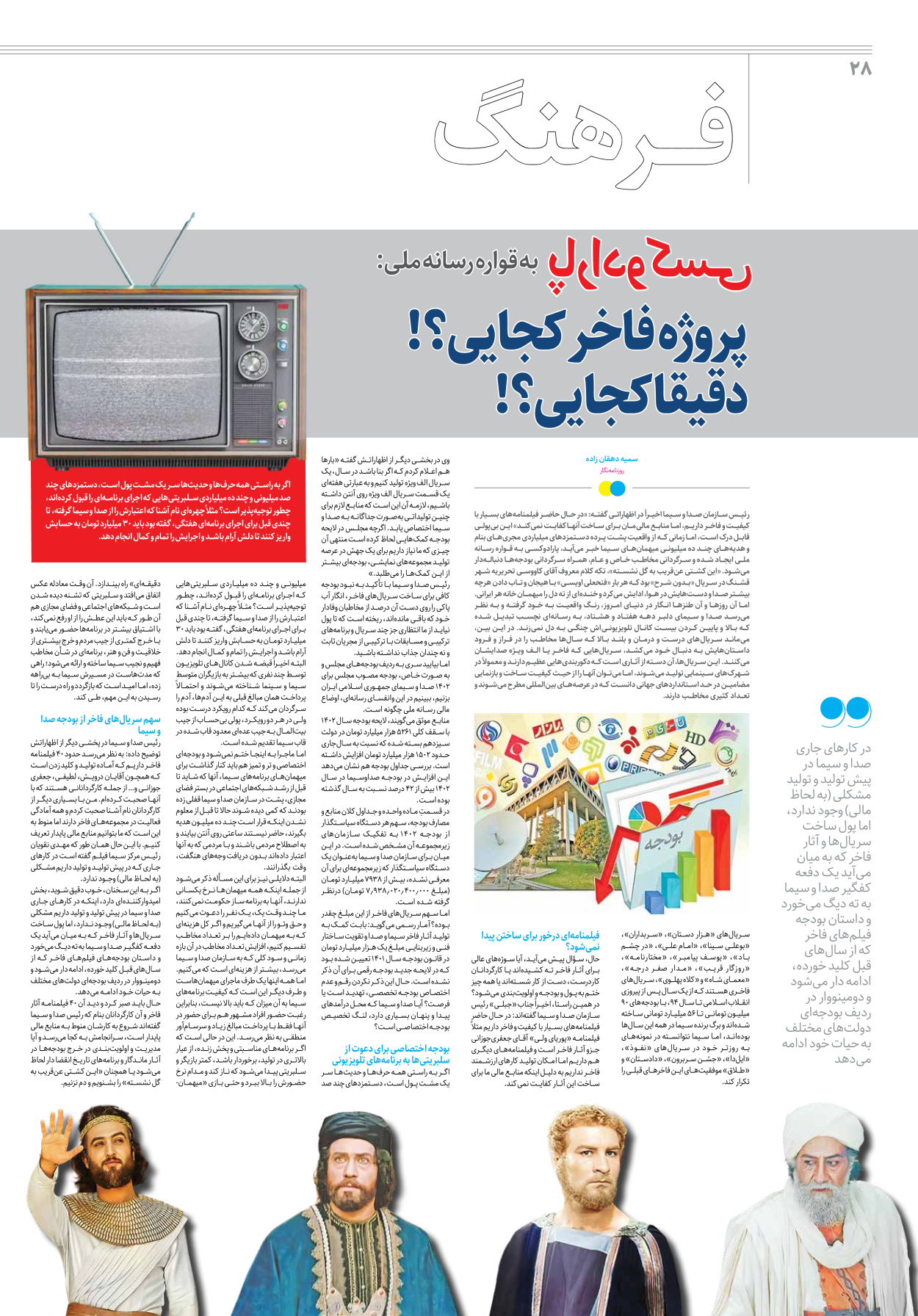 روزنامه ایران - ویژه نامه جمعه ۳۲ - ۲۵ خرداد ۱۴۰۲ - صفحه ۲۸