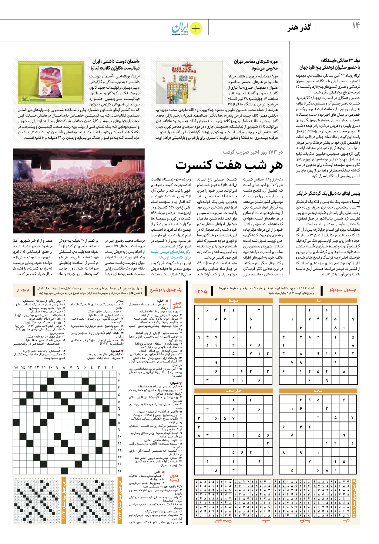 روزنامه ایران - ویژه نامه پلاس۸۲۳۵ - ۲۷ تیر ۱۴۰۲ - صفحه ۱۴
