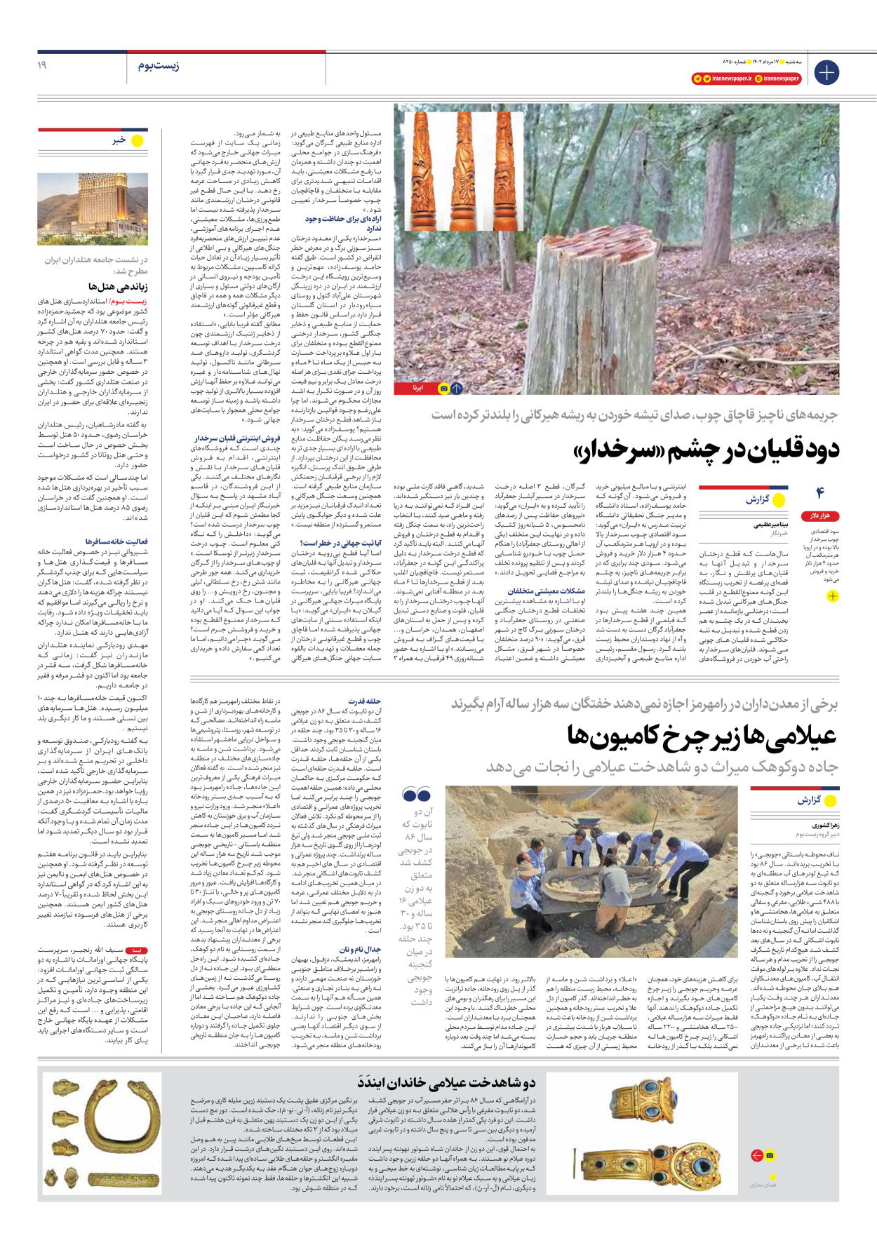 روزنامه ایران - شماره هشت هزار و دویست و پنجاه - ۱۷ مرداد ۱۴۰۲ - صفحه ۱۹