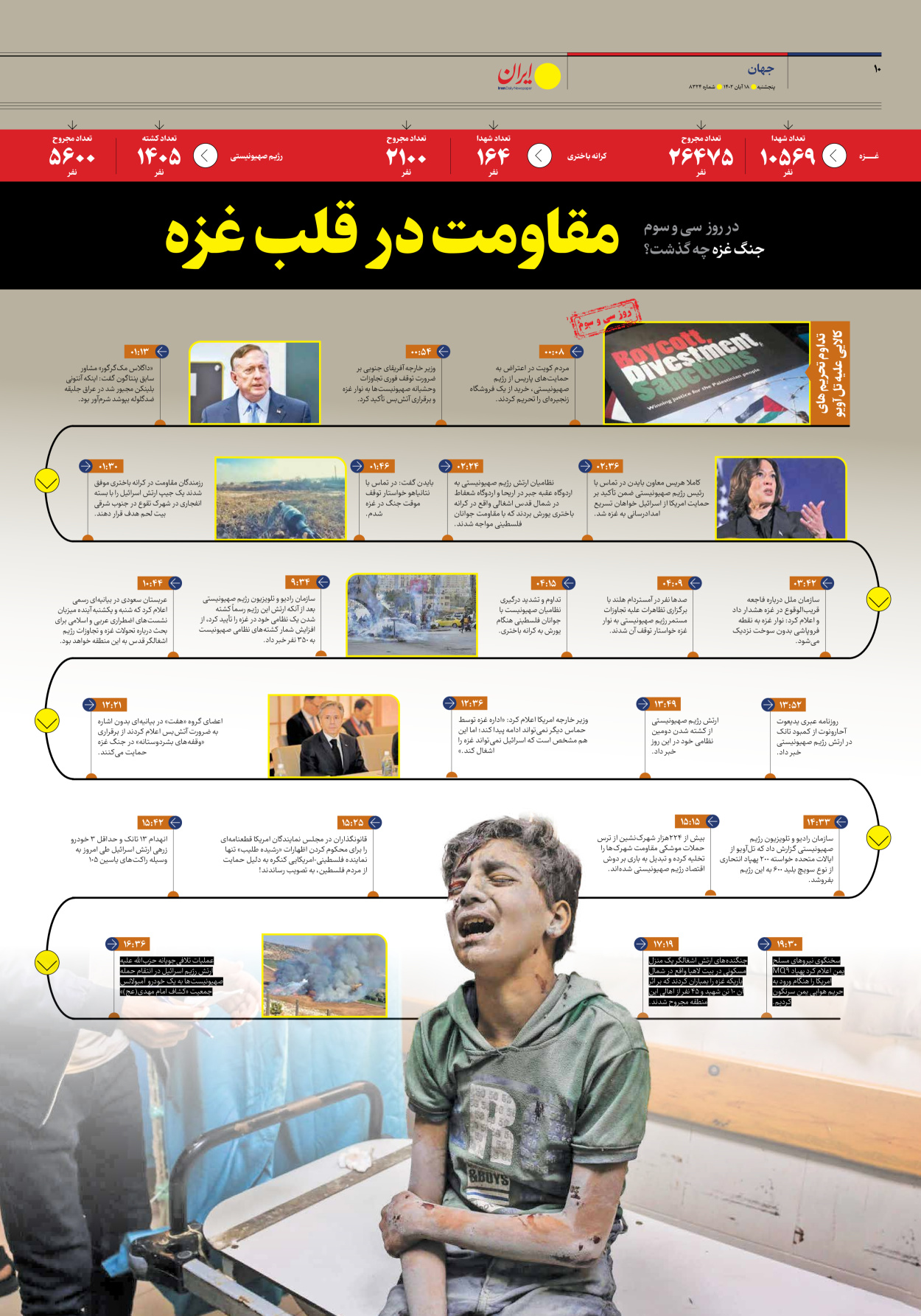 روزنامه ایران - شماره هشت هزار و سیصد و بیست و چهار - ۱۸ آبان ۱۴۰۲ - صفحه ۱۰
