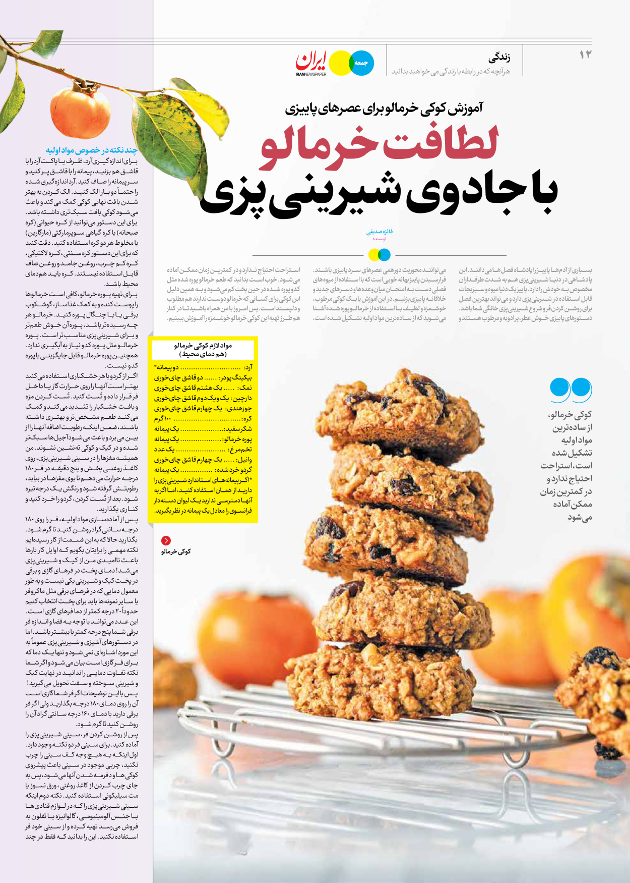 روزنامه ایران - ویژه نامه جمعه ۴۹ - ۲۵ آبان ۱۴۰۲ - صفحه ۱۲