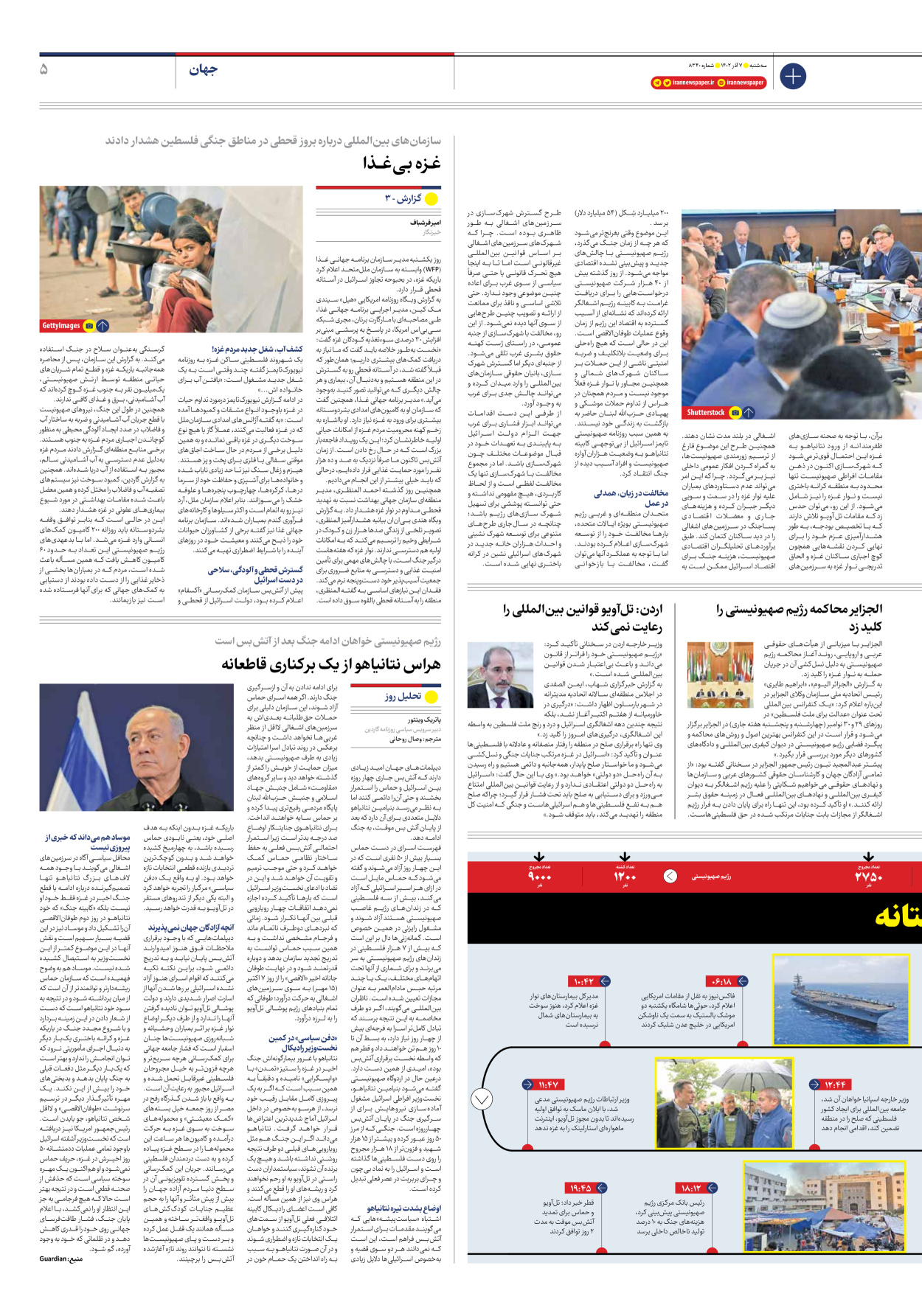 روزنامه ایران - شماره هشت هزار و سیصد و چهل - ۰۷ آذر ۱۴۰۲ - صفحه ۵