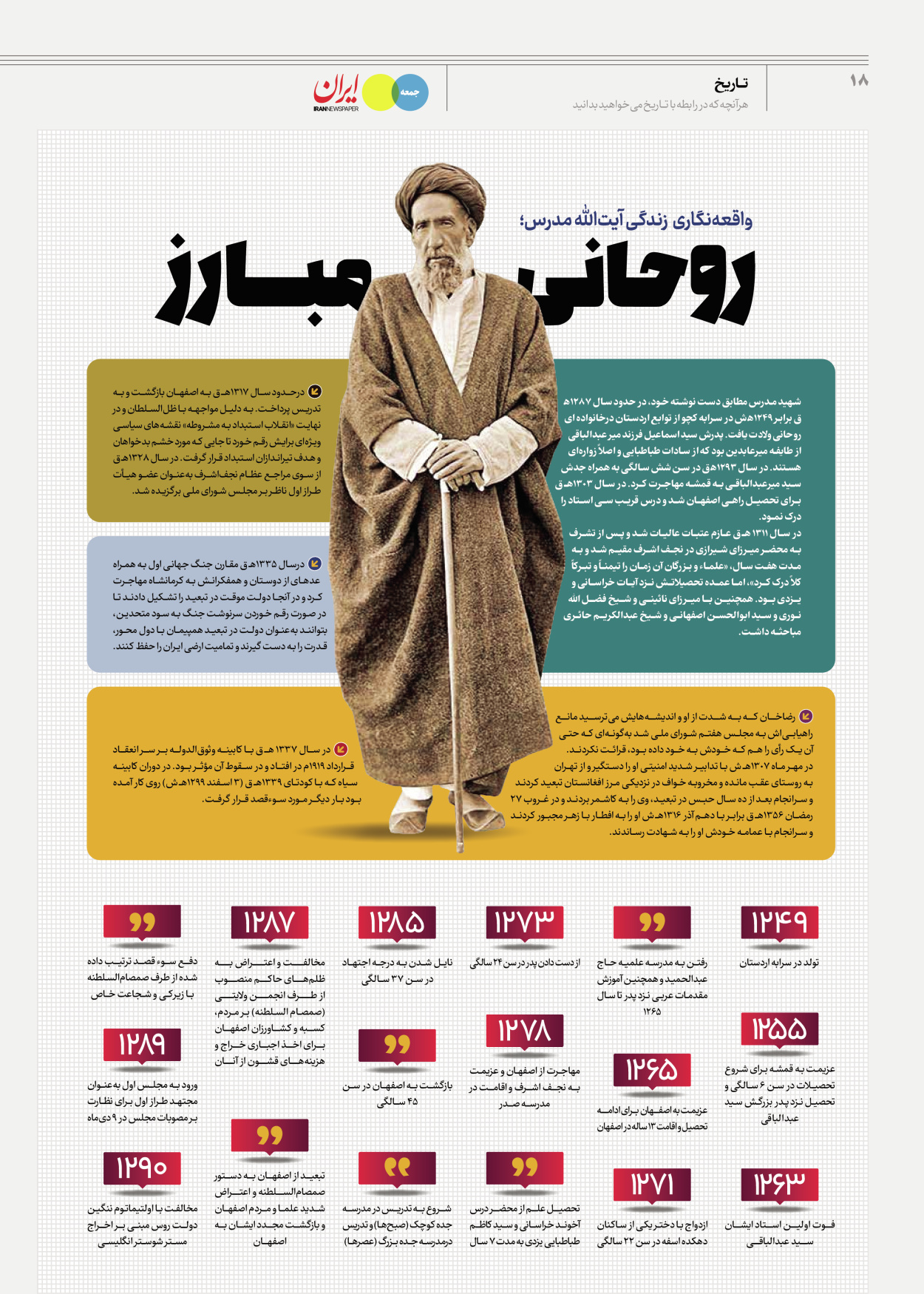 روزنامه ایران - ویژه نامه جمعه ۵۱ - ۰۹ آذر ۱۴۰۲ - صفحه ۱۸
