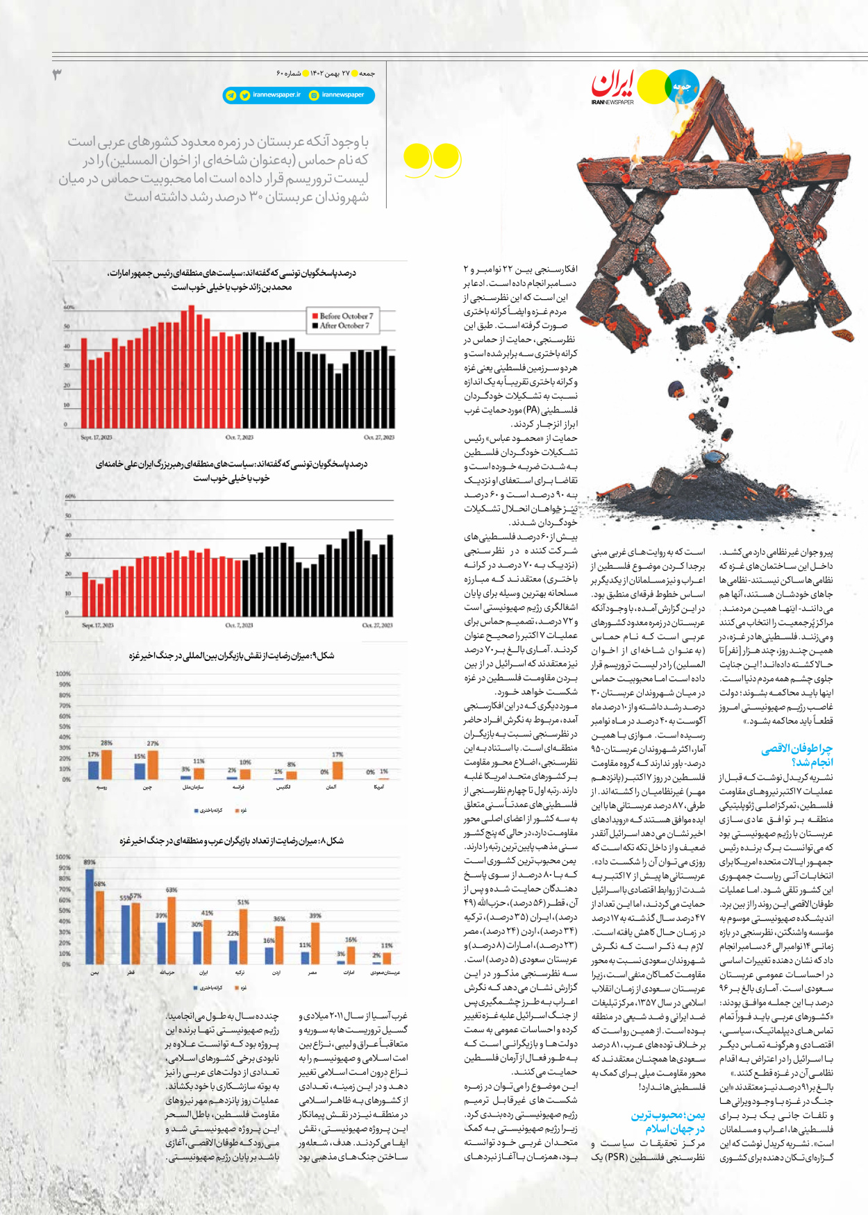 روزنامه ایران - ویژه نامه جمعه ۶۰ - ۲۶ بهمن ۱۴۰۲ - صفحه ۳