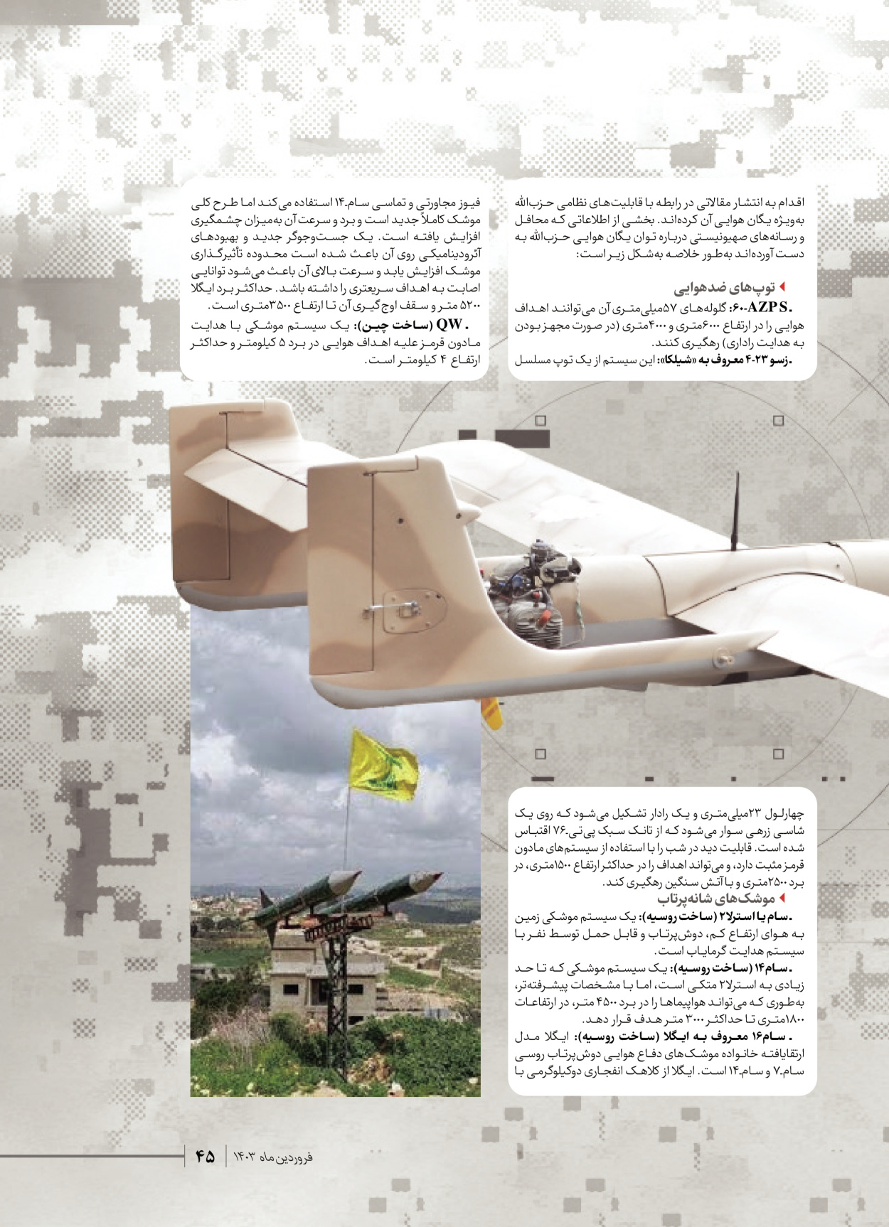 روزنامه ایران - ویژه نامه شهدای قدس ۶ - ۲۵ فروردین ۱۴۰۳ - صفحه ۴۵