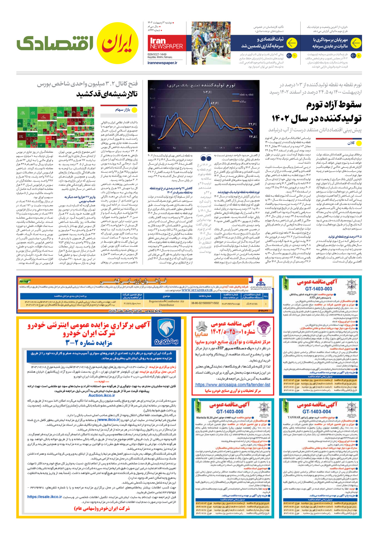 روزنامه ایران - شماره هشت هزار و چهارصد و چهل و چهار - ۰۳ اردیبهشت ۱۴۰۳ - صفحه ۷