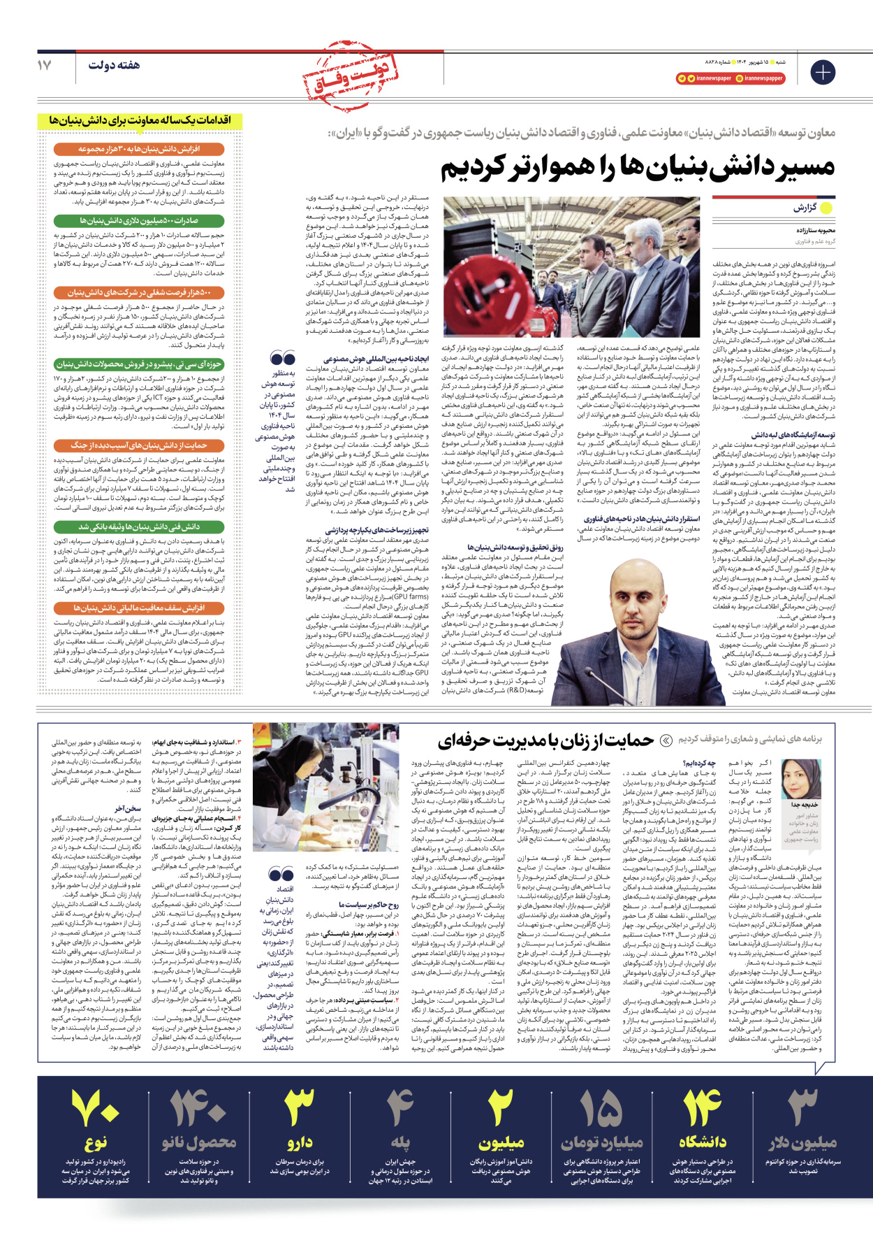  - شماره هشت هزار و هشتصد و بیست و هشت - ۱۵ شهریور ۱۴۰۴