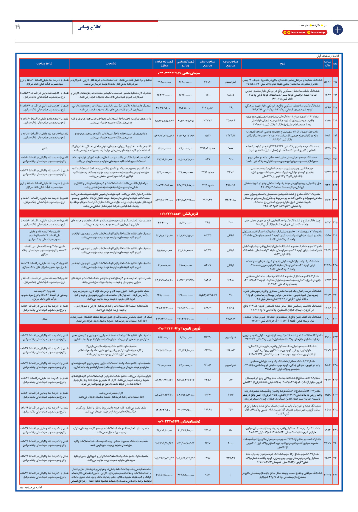  - شماره هشت هزار و هشتصد و نود و هفت - ۰۸ آذر ۱۴۰۴