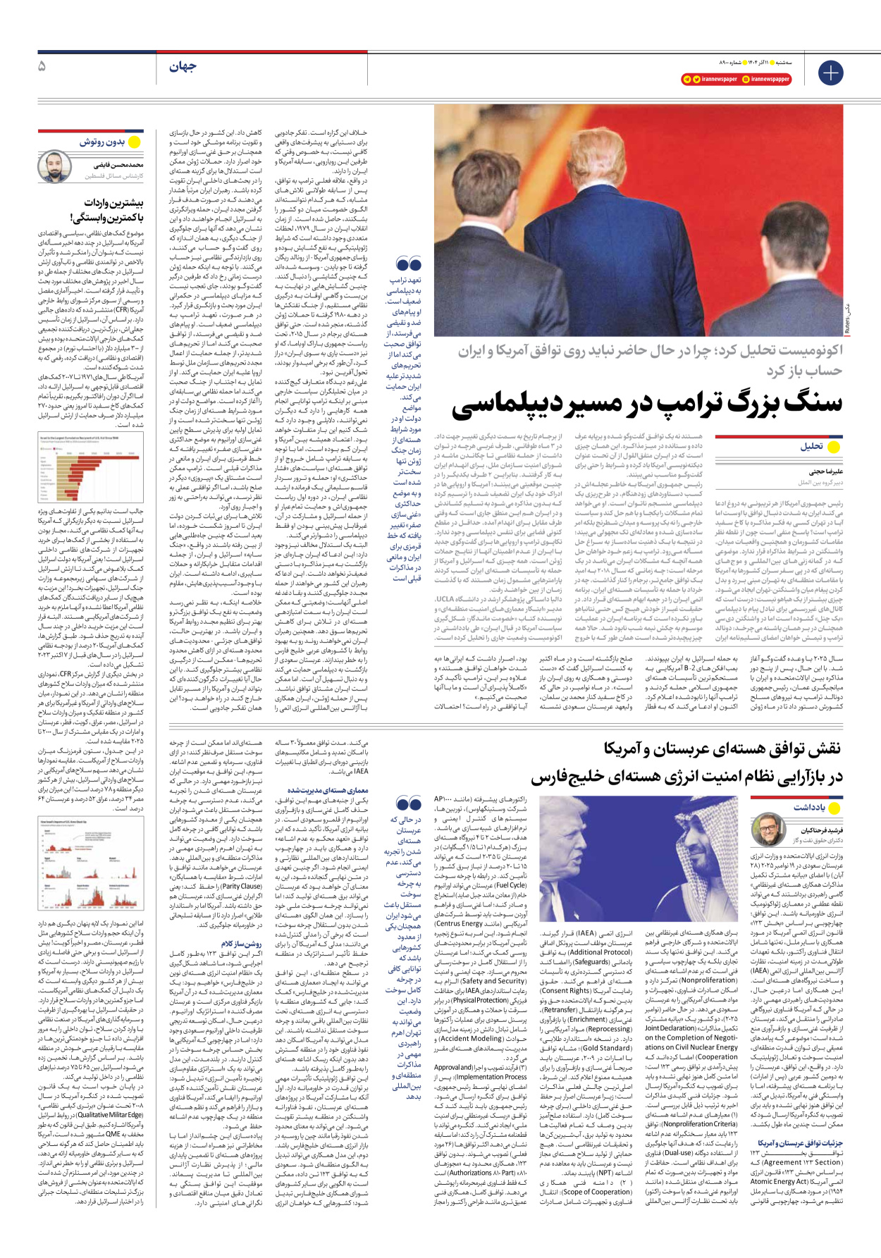  - شماره هشت هزار و نهصد - ۱۱ آذر ۱۴۰۴