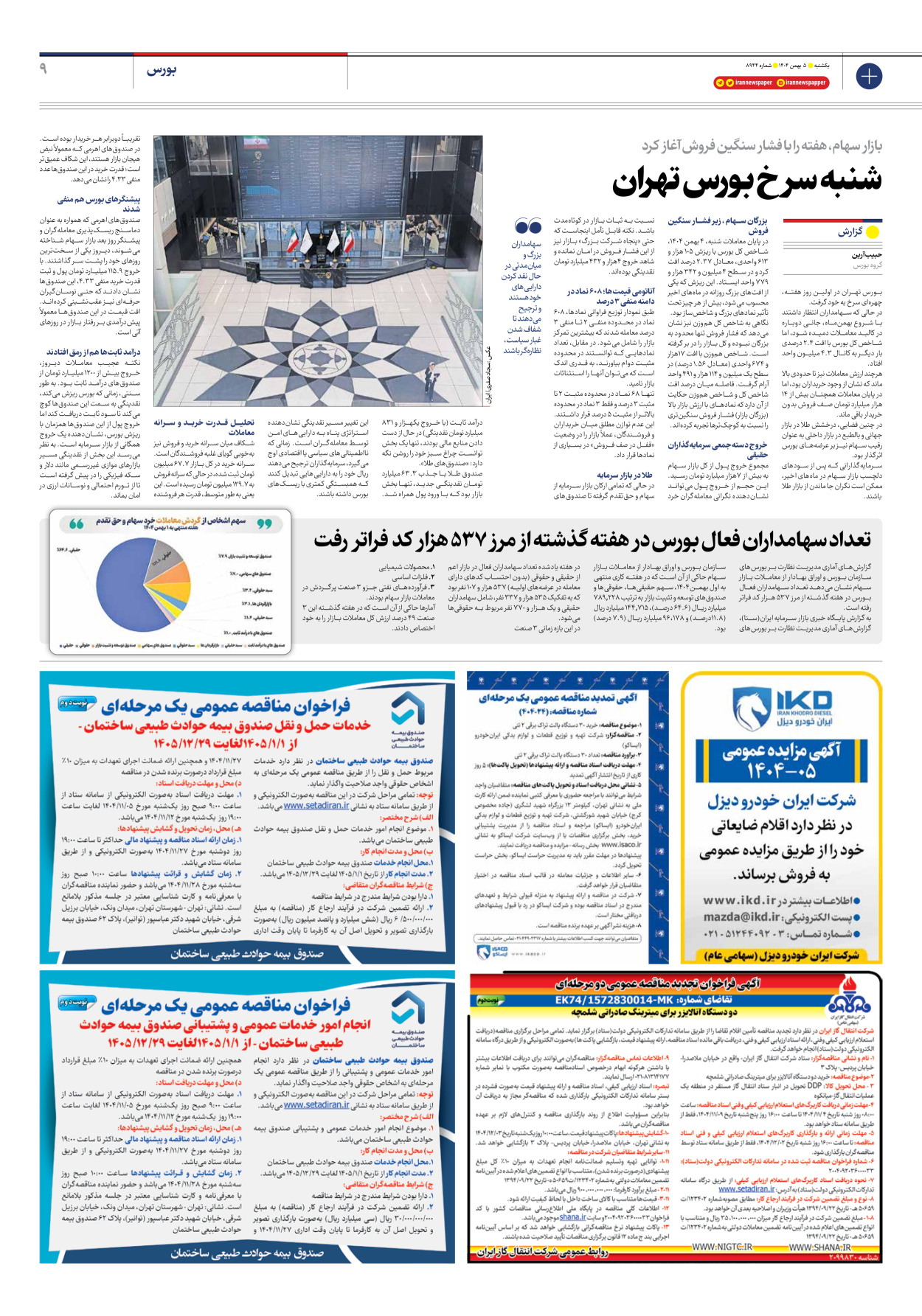  - شماره هشت هزار و نهصد و چهل و چهار - ۰۵ بهمن ۱۴۰۴