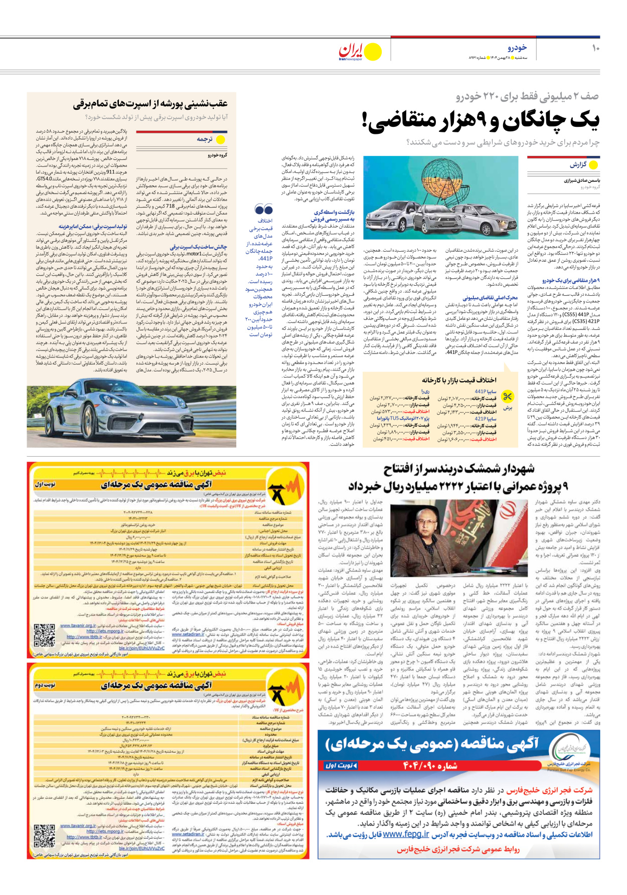  - شماره هشت هزار و نهصد و شصت و یک - ۲۸ بهمن ۱۴۰۴