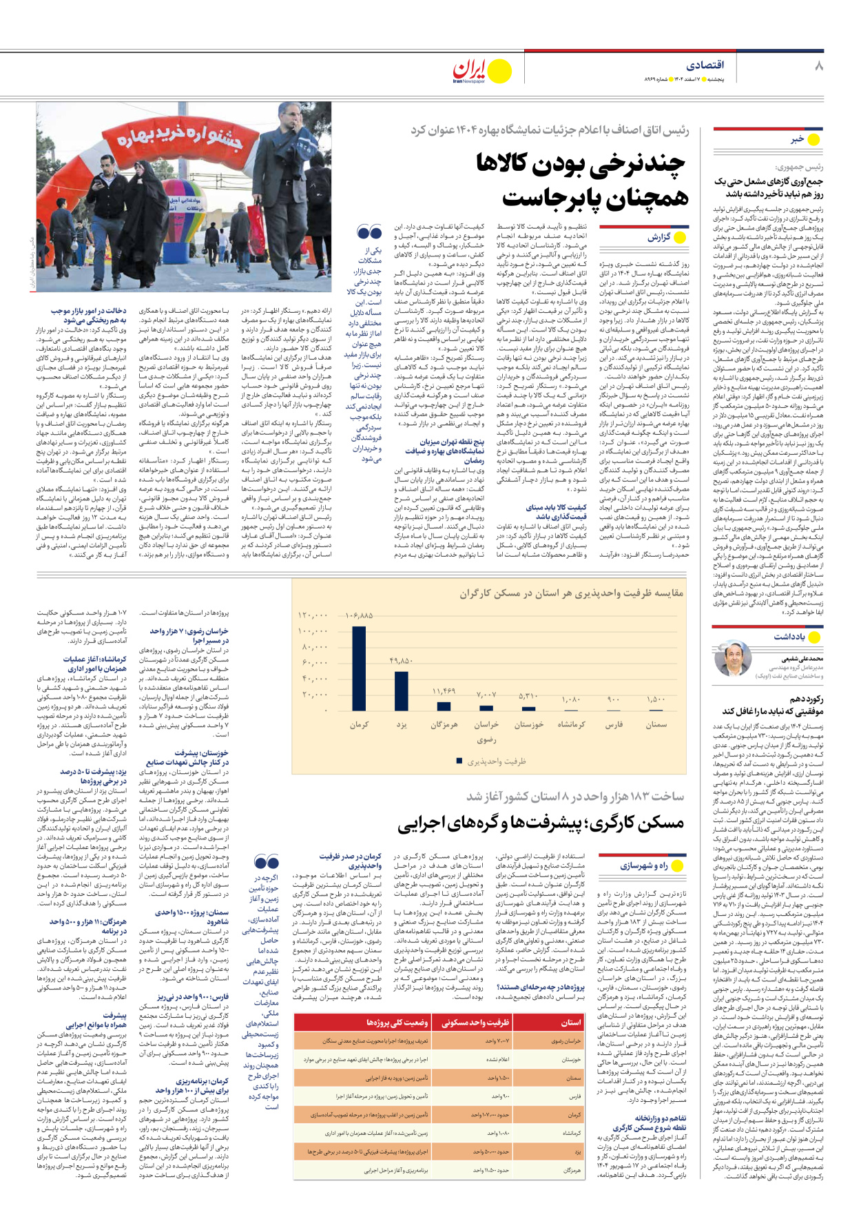  - شماره هشت هزار و نهصد و شصت و نه - ۰۷ اسفند ۱۴۰۴