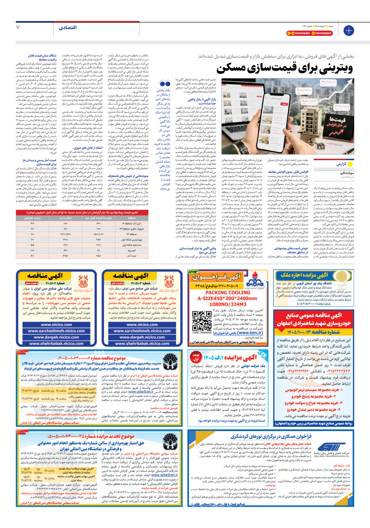  - شماره نه هزار و سی و دو - ۰۲ خرداد ۱۴۰۵